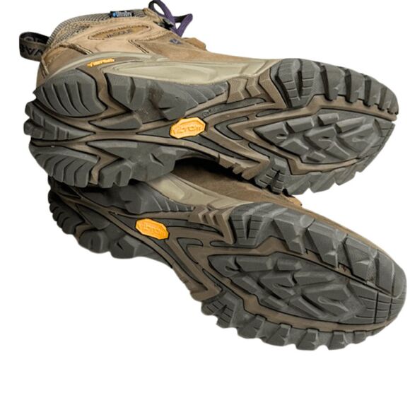 Vasque Women's Talus‎ Mid Ultra Dry Waterproof Leather Hiking Boots Tan Size 8.5 - Picture 3 of 11